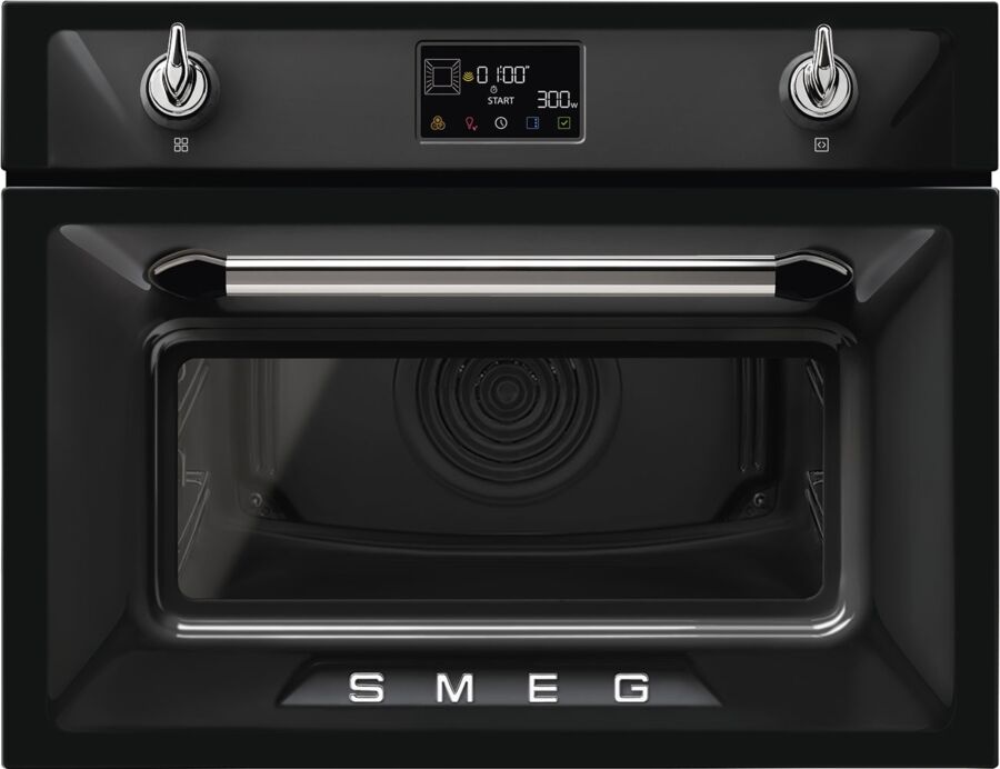 Image of SMEG SO4902M1N beépíthető rusztikus kompakt kombinált sütő mikrohullámú sütő