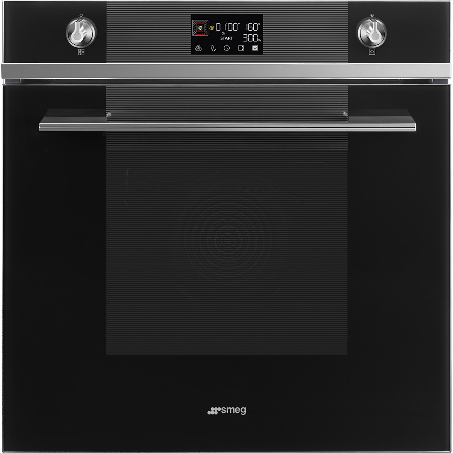Image of SMEG KOMBINÁLT MIKROHULLÁMÚ SÜTŐ,Linea design, 11+1 funkció, LCD kijelző, feketeüveg