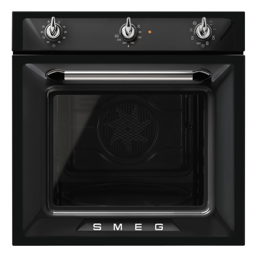 Image of SMEG LÉGKEVERÉSES SÜTŐ, Victoria design, 60 cm, analóg, fekete