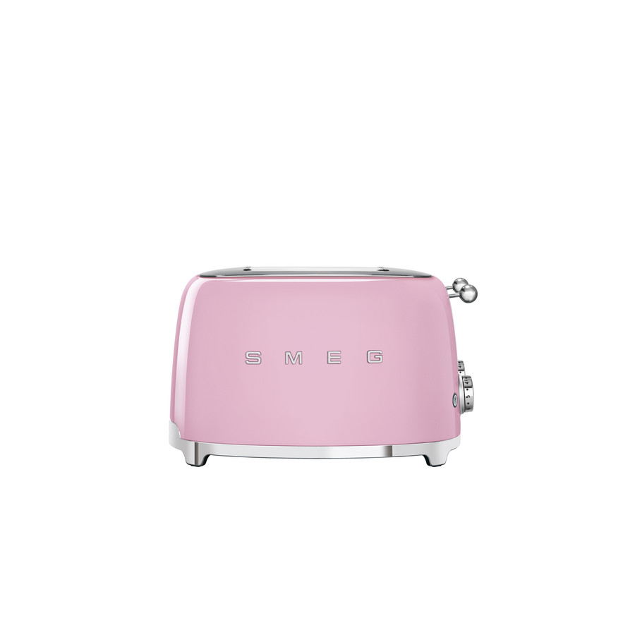 Image of SMEG KENYÉRPIRÍTÓ, retro, 2x2 szeletes, rózsaszín