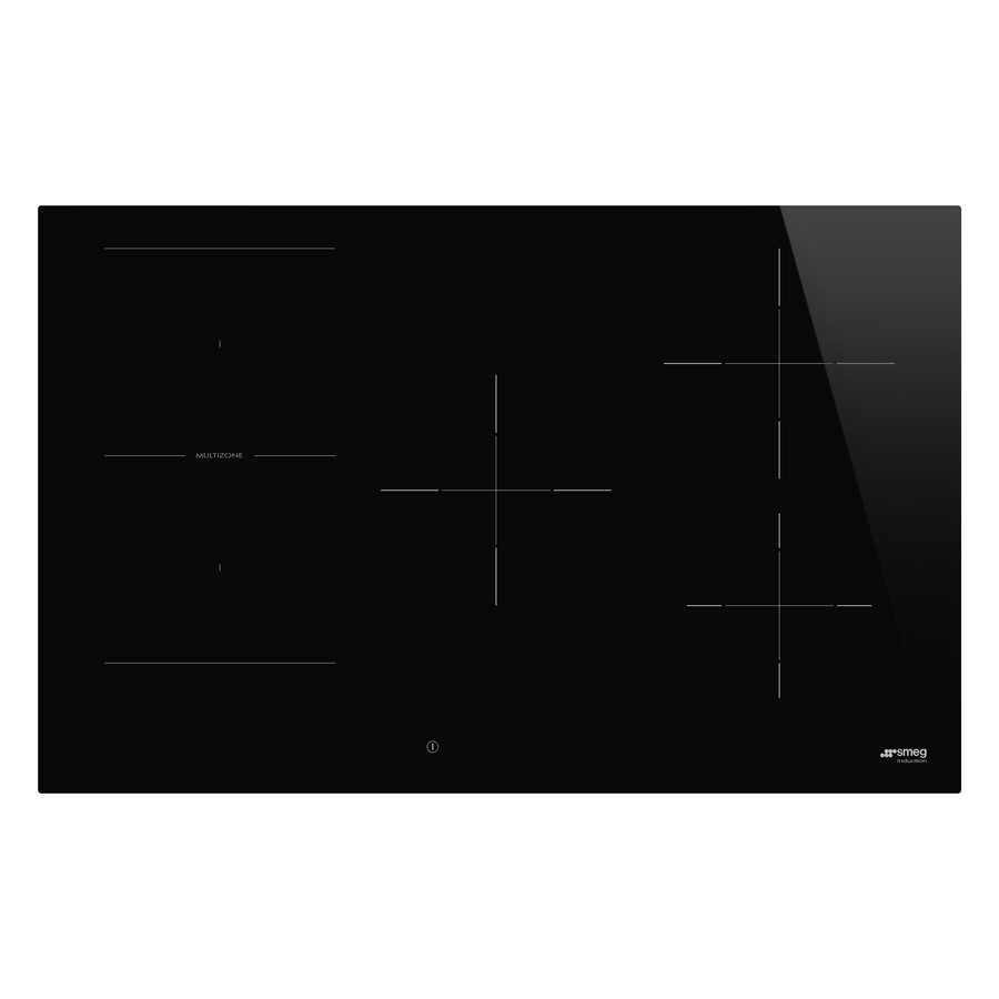 Image of SMEG INDUKCIÓS FŐZŐLAP, Universal design, 80 cm, 5 főzőzóna, 1 MultiZone híd zóna, fekete üveg