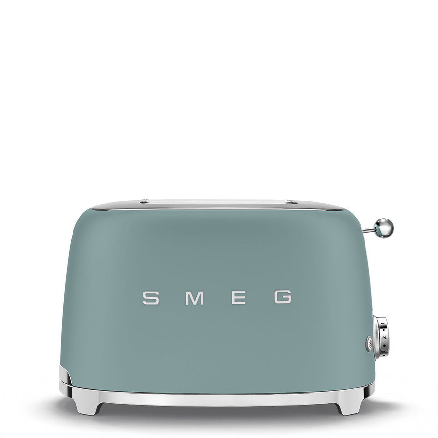 Image of SMEG KENYÉRPIRÍTÓ, retro, 2 szeletes, matt smaragdzöld