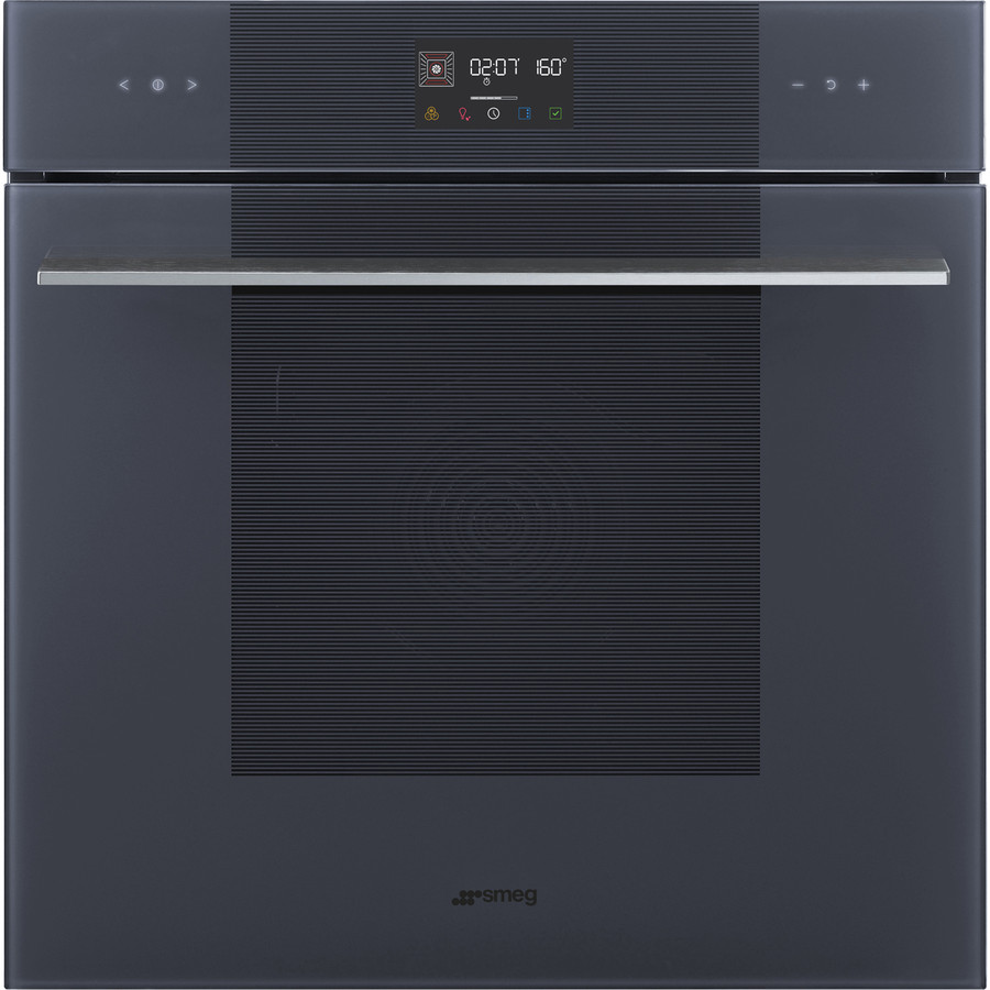 Image of SMEG PIROLITIKUS HŐLÉGKEVERÉSES SÜTŐ, Linea design, Galileo, 60 cm, ES LCD, neptune szürke üveg