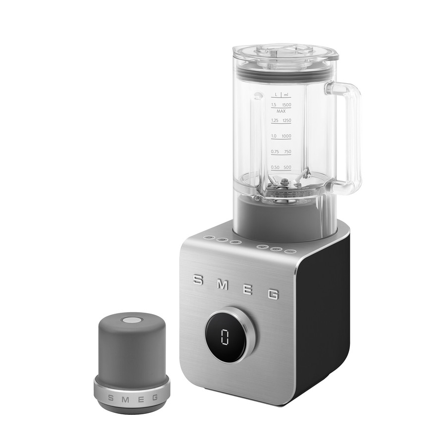Image of SMEG NAGY TELJESÍTMÉNYŰ TURMIXGÉP, Collezione design, vákuumszivattyú alaptartozék, matt fekete