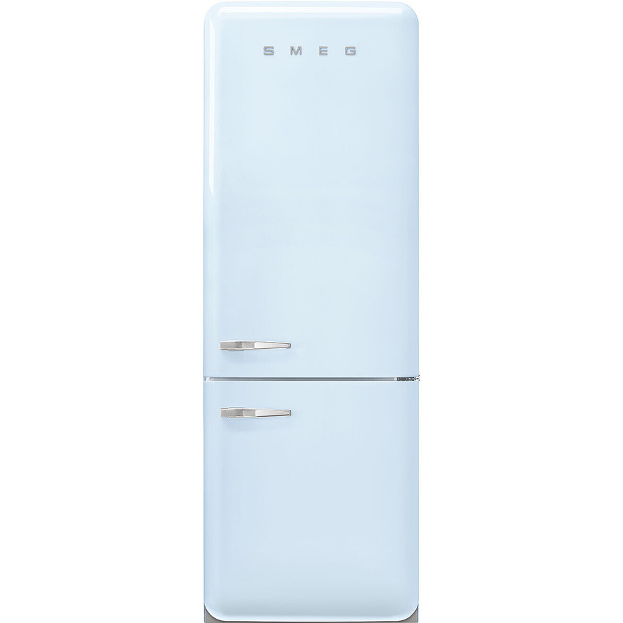 Image of SMEG KOMBINÁLT HŰTŐ ÉS FAGYASZTÓ, retro, 70,6x205 cm, jobb oldali pántok, világoskék