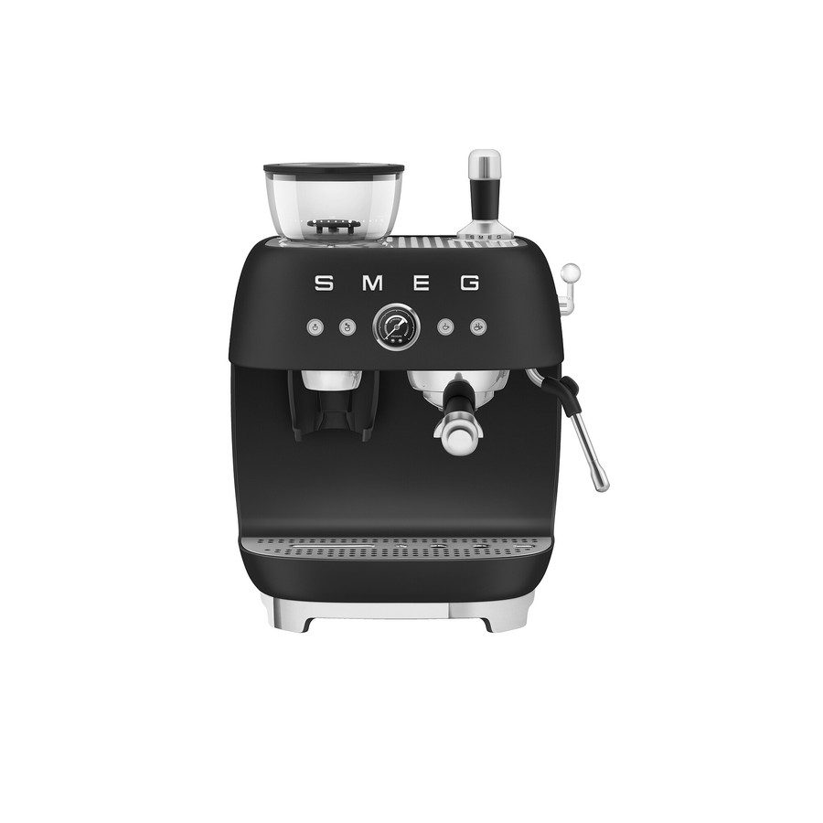 Image of SMEG ŐRLŐVEL KOMBINÁLT ESPRESSO KÁVÉFŐZŐ, retro, matt fekete