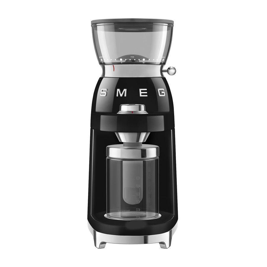 Image of SMEG FÉLPROFESSZIONÁLIS KÁVÉDARÁLÓ, retro, fekete