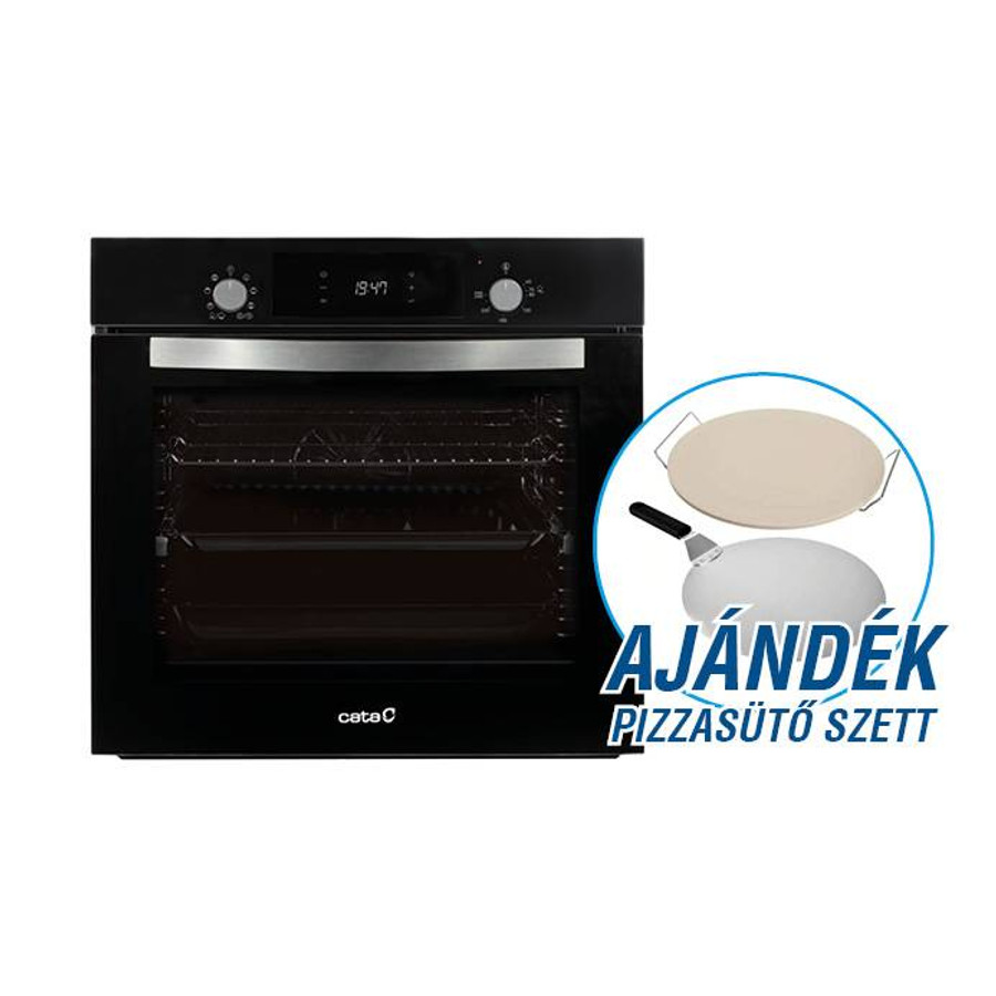 Image of CATA - Beépíthető sütő MDS-8007 BK + Ajándék Pizzasütő szett