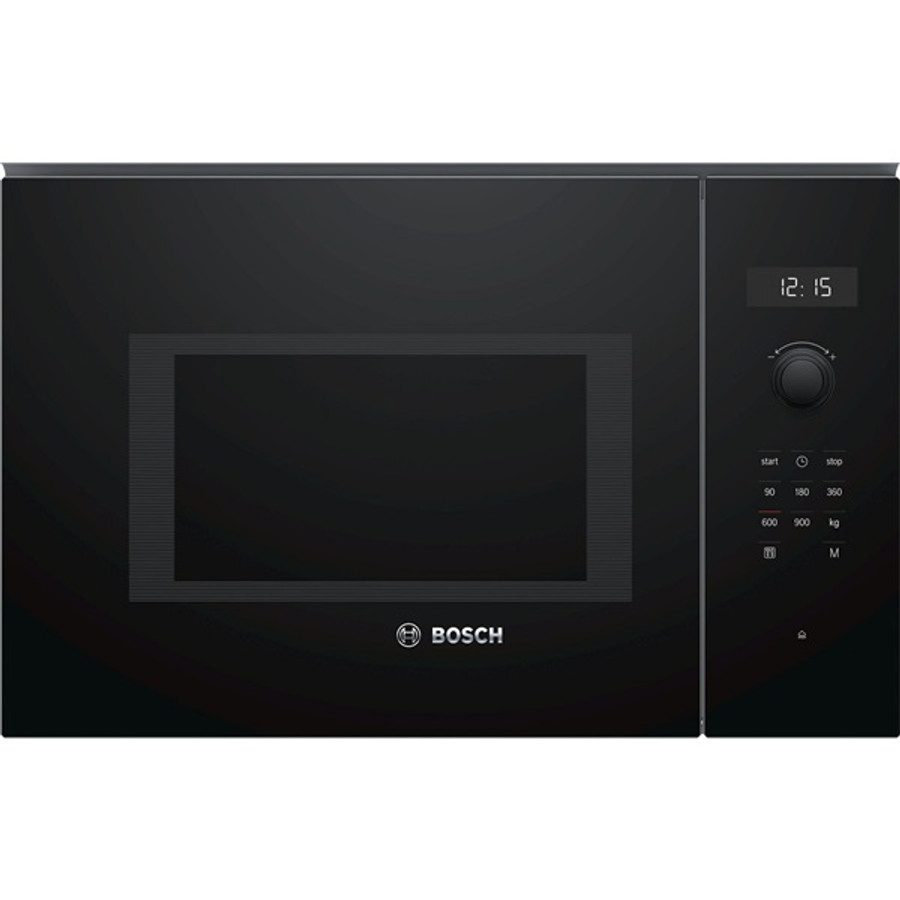 Image of Bosch BFL554MB0 900W 25L fekete beépíthető mikrohullámú sütő