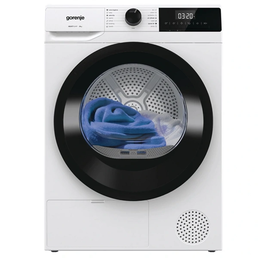 Image of Gorenje D2HNE9D fehér, 9 kg, hőszivattyús, szárítógép