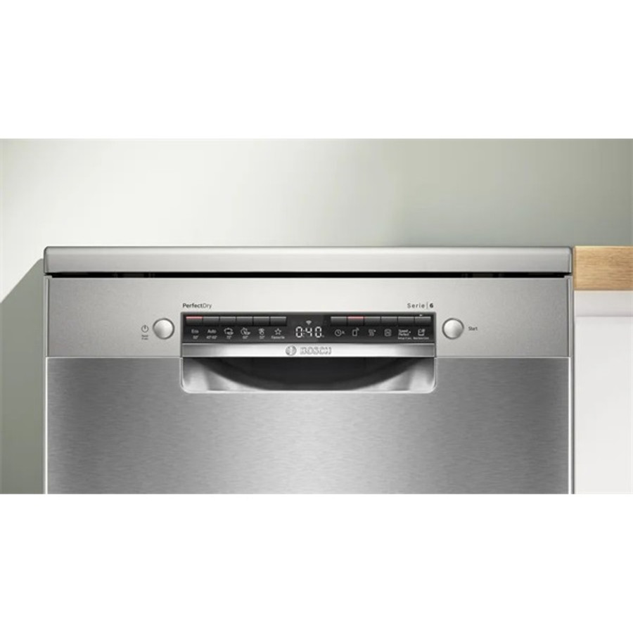 Image of Bosch SMS6ZCI10E inox, szabadonálló, programok száma:6, 14 terítékes mosogatógép