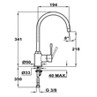 TEKA Alaior SP 995 egykaros álló csaptelep - 559950200 - króm