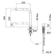 TEKA Aura AUK 983 egykaros álló csaptelep - 509830200 - króm