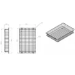 Elleci ACI01306 rozsdamentes acél edényszárító kosár a BEST mosogatókhoz - inox