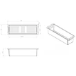 Elleci AVI03000 rozsdamentes acél gyümölcsmosó kosár a BEST mosogatókhoz - inox