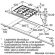 Bosch Serie4 PGP6B5B60 beépíthető gáz főzőlap