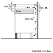 Bosch Serie4 PIA645B18E beépíthető indukciós üvegkerámia főzőlap