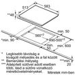 Bosch Serie4 PKE645D17E beépíthető üvegkerámia főzőlap