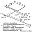 Bosch Serie4 PKF651B17E beépíthető üvegkerámia főzőlap