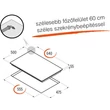 Cata LCI-6031 BK üveg-gáz főzőlap