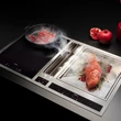 Falmec MODULA M2 páraelszívóval integrált indukciós kerámia és teppanyaki dominó főzőlap