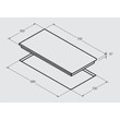 NODOR RLT 37 B SLIM beépíthető üveg kerámia főzőlap