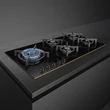 SMEG PV695LCNR beépíthető üveg-gáz főzőlap - fekete / réz