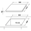 Whirlpool ACM 808/BA/S beépíthető indukciós kerámia főzőlap
