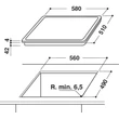 Whirlpool AKT 8900 BA beépíthető üvegkerámia főzőlap