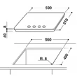 Whirlpool GOA 6425/NB beépíthető üveg-gáz főzőlap
