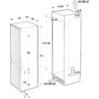 Gorenje NRKI4181E1 beépíthető alulfagyasztós kombinált hűtőszekrény
