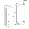 Gorenje RKI517EP1 beépíthető alulfagyasztós kombinált hűtőszekrény