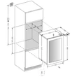 Pando PVMAV-88-49XR beépíthető borhűtő - inox - jobbos