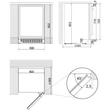 Pando PVMB-60-53XL beépíthető borhűtő - inox - balos
