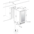 Pando PVZB-30-16XR beépíthető borhűtő - inox - jobbos