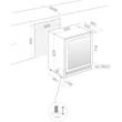 Pando PVZB-60-46XR beépíthető borhűtő - inox - jobbos