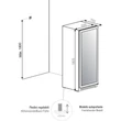 Kép 3/3 - Pando PVZL-180-165XL szabadonálló borhűtő - inox - balos