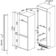 SMEG C81721F beépíthető alulfagyasztós kombinált hűtőszekrény