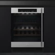 SMEG Classic CVI338LX3 beépíthető borhűtő - balos - inox / fekete üveg
