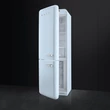 SMEG FAB32LPB5 szabadonálló alulfagyasztós kombinált retro hűtőszekrény - világoskék - balos
