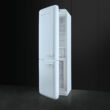 SMEG FAB32LPB5 szabadonálló alulfagyasztós kombinált retro hűtőszekrény - világoskék - balos