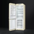 SMEG FAB32LCR5 szabadonálló alulfagyasztós kombinált retro hűtőszekrény - bézs - balos
