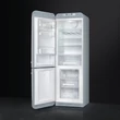 SMEG FAB32LSV5 szabadonálló alulfagyasztós kombinált retro hűtőszekrény - ezüst - balos
