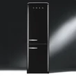 SMEG FAB32RBL5 szabadonálló alulfagyasztós kombinált retro hűtőszekrény - fekete - jobbos