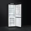 SMEG FAB32RBL5 szabadonálló alulfagyasztós kombinált retro hűtőszekrény - fekete - jobbos