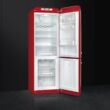 SMEG FAB32RRD5 szabadonálló alulfagyasztós kombinált retro hűtőszekrény - piros - jobbos