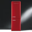 SMEG FAB32RRD5 szabadonálló alulfagyasztós kombinált retro hűtőszekrény - piros - jobbos