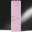 SMEG FAB32RPK5 szabadonálló alulfagyasztós kombinált retro hűtőszekrény - rózsaszín - jobbos