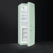 SMEG FAB32RPG5 szabadonálló alulfagyasztós kombinált retro hűtőszekrény - zöld - jobbos