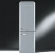 SMEG FAB32RSV5 szabadonálló alulfagyasztós kombinált retro hűtőszekrény - ezüst - jobbos